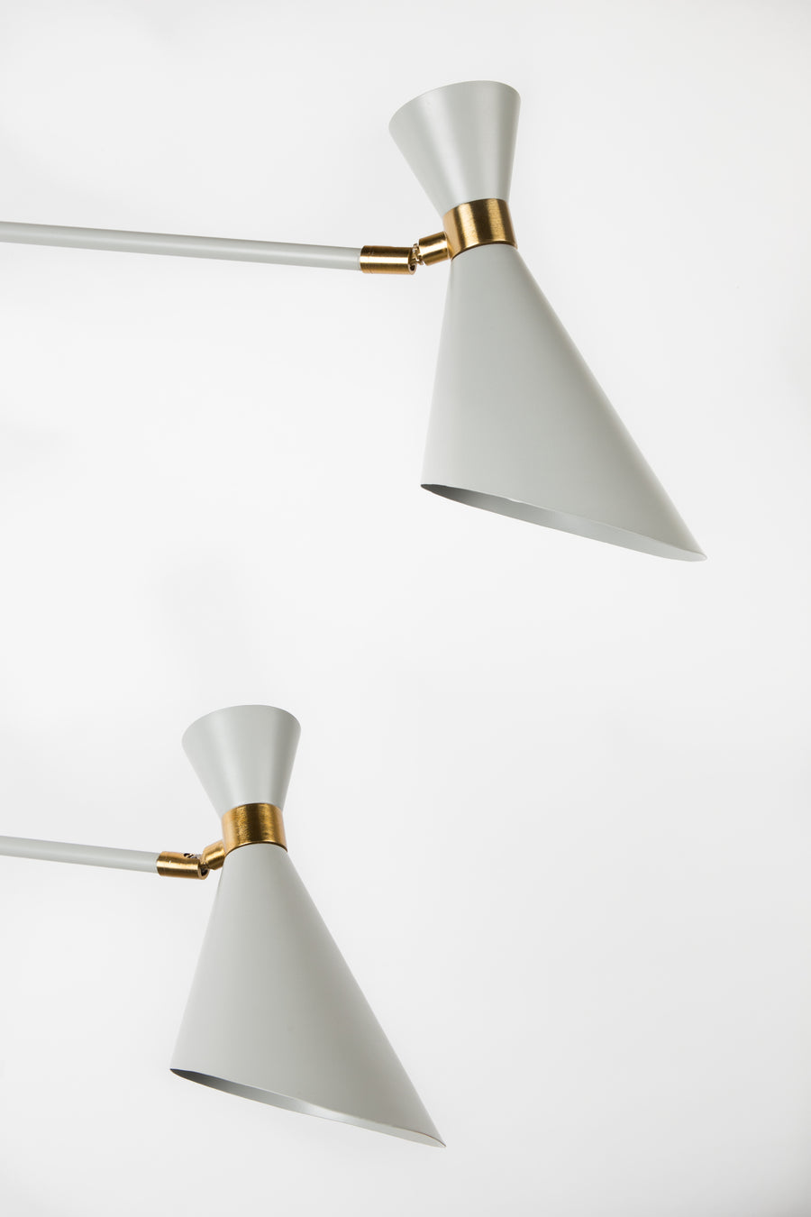 Wandlamp Double Shady Grijs