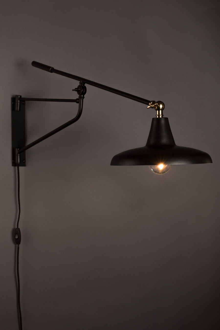 Wandlamp Hector Zwart