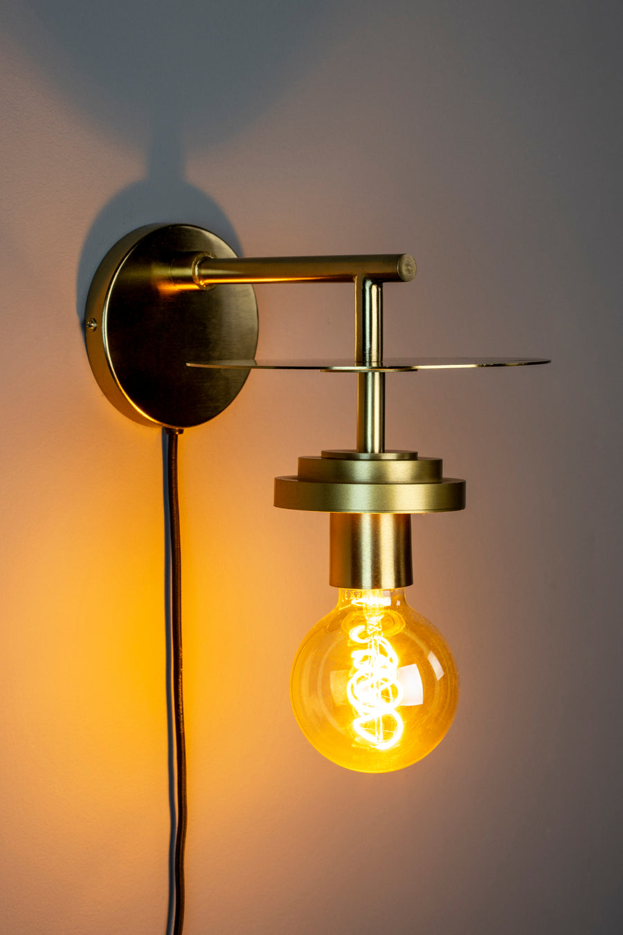 Aden wandlamp goud
