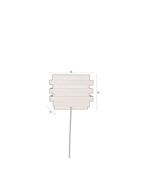 Wandlamp Dumont Messing