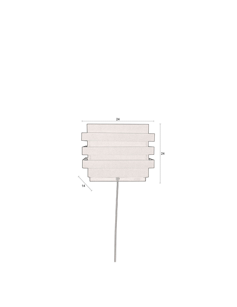 Wandlamp Dumont Messing