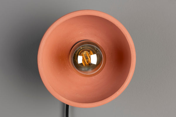 Zahra wandlamp terracotta