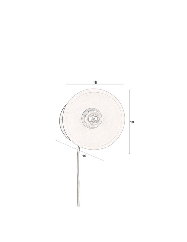 Zahra wandlamp terracotta