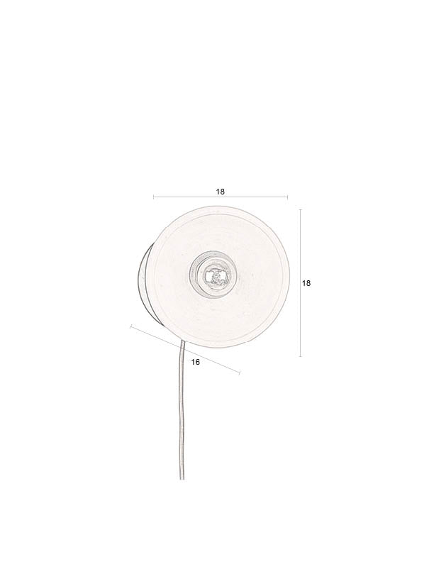 Zahra wandlamp terracotta