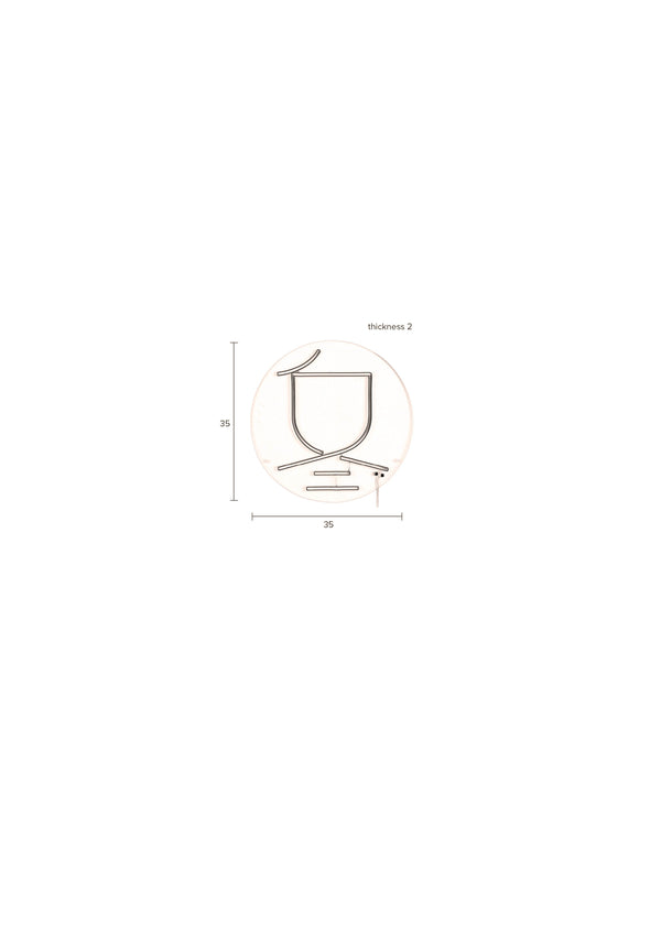 Sya winter neon wandlamp