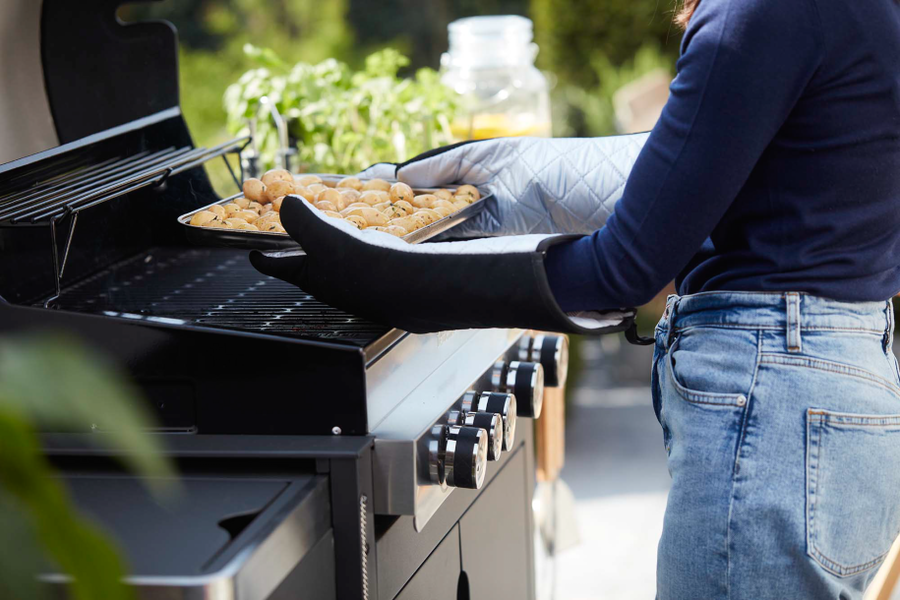Barbecue handschoenen lang