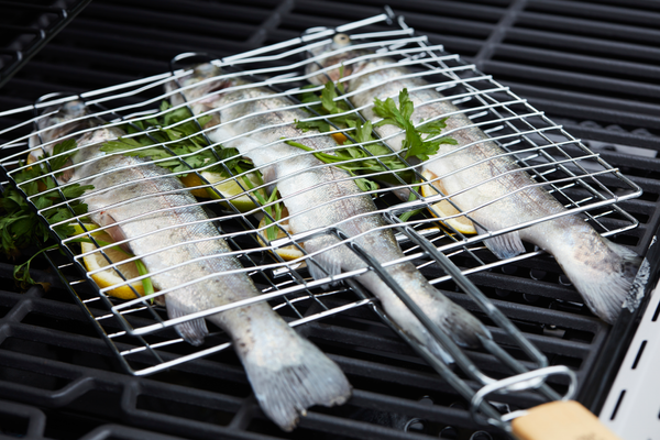 Visgrill voor 3 vissen FSC
