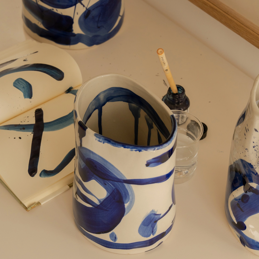 Vaas Sophia L blauw - Marie Michielsen