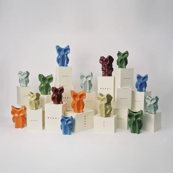 OWL VASE XS GREEN AFTER MIDNIGHT