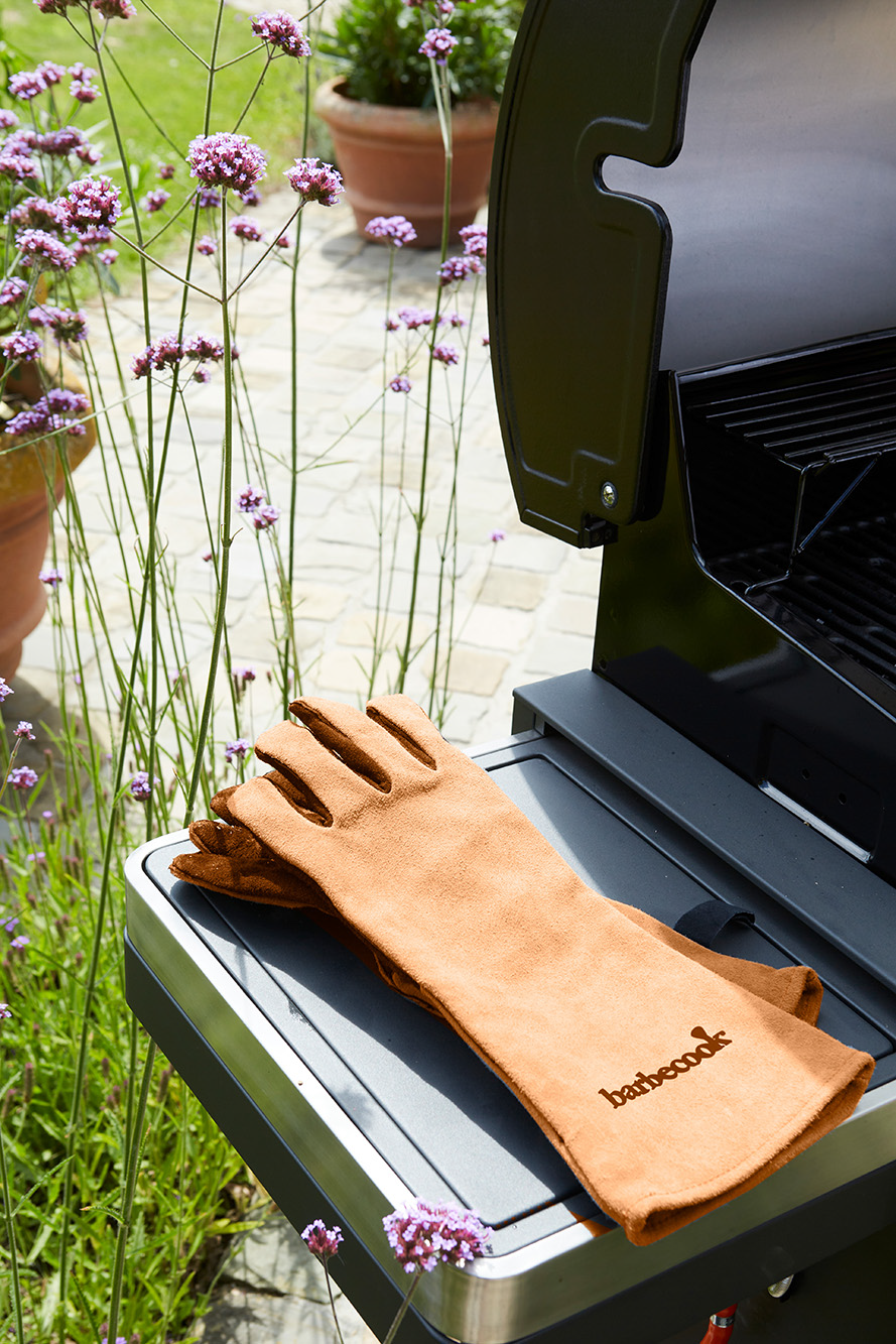 Barbecue handschoen zacht leer