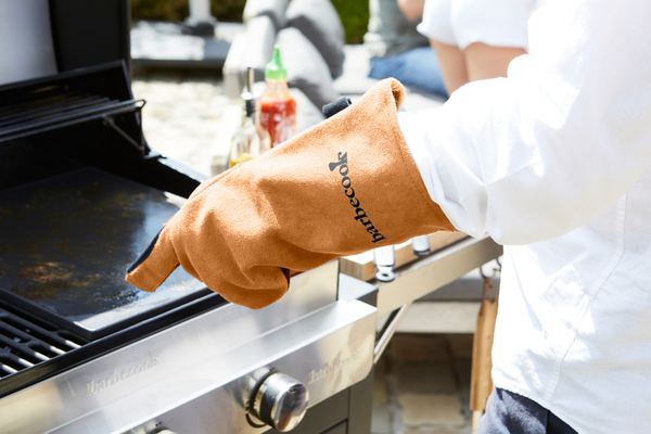 Barbecue handschoen zacht leer