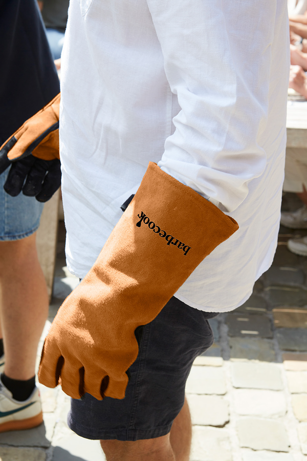 Barbecue handschoen zacht leer