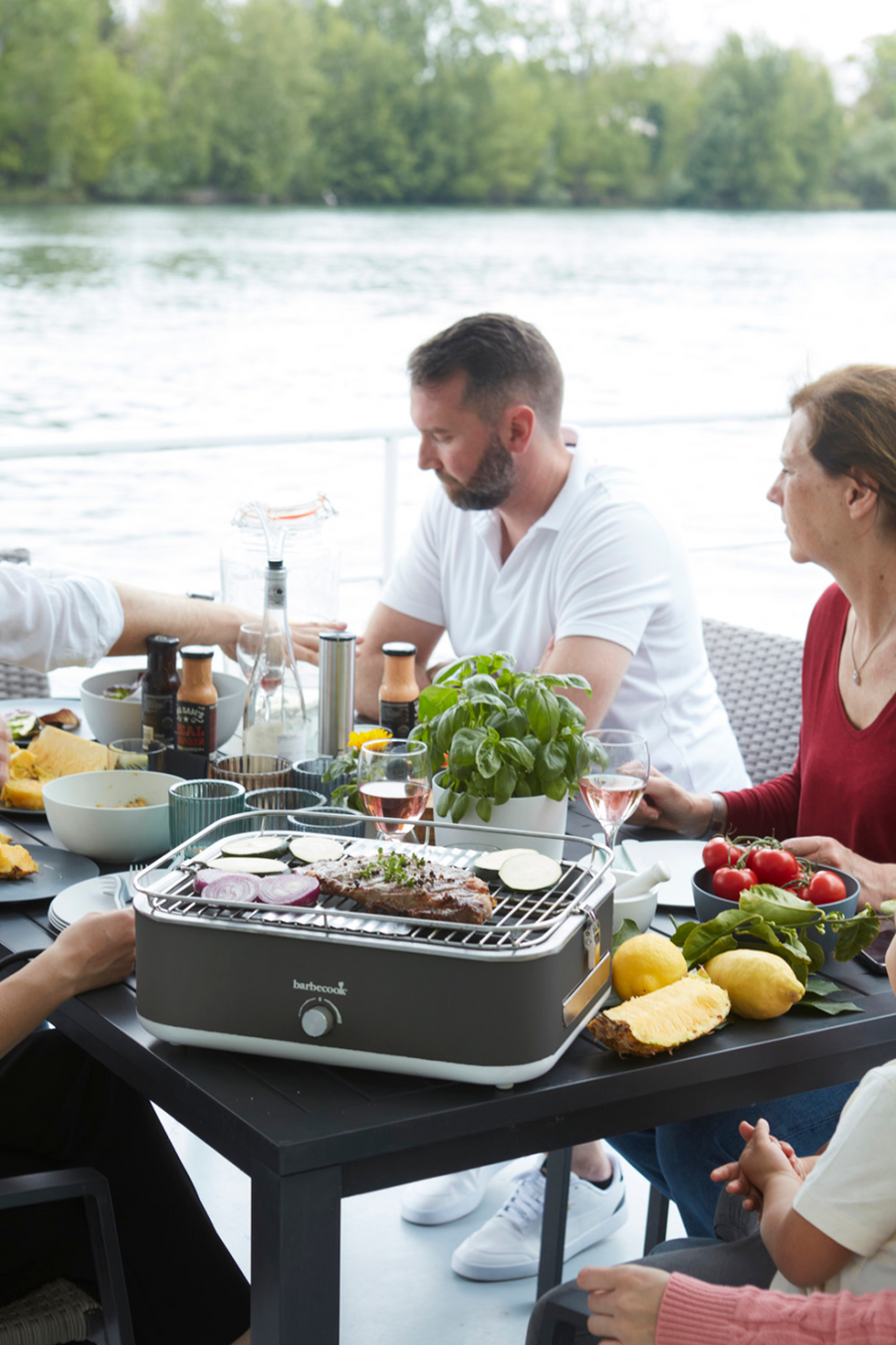 Barbecue E-Carlo grijs