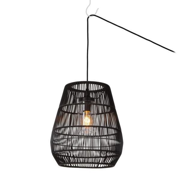 Lucide nerida - hanglamp buiten - o35 cm - 1xe27 - ip44 - zwart
