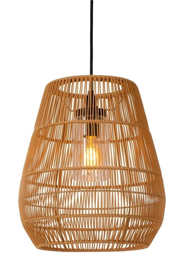 Lucide nerida - hanglamp buiten - o35 cm - 1xe27 - ip44 - naturel