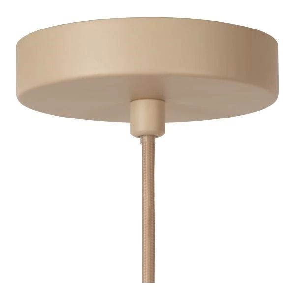 Corina Hanglamp-beige-o50-1xe27-40w-stof