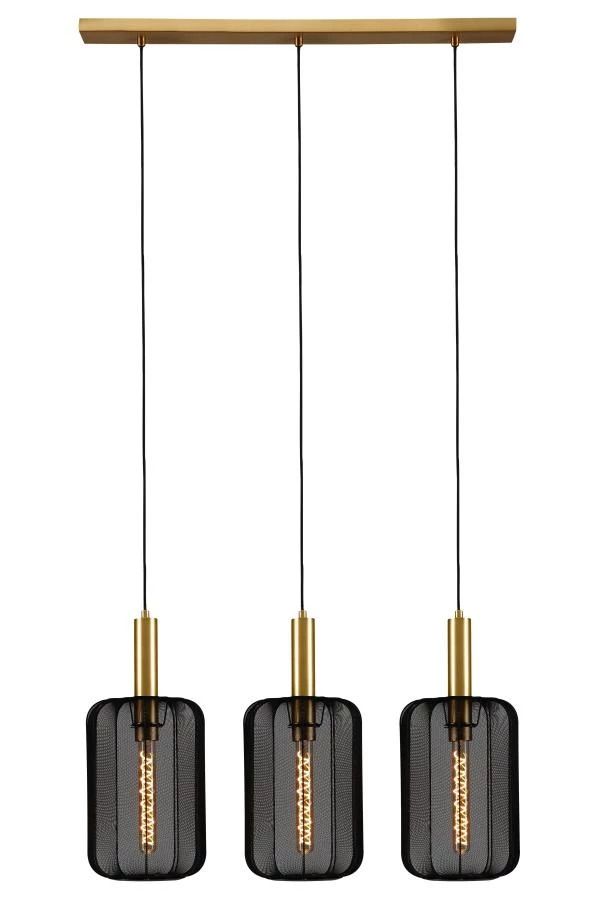 Corina Hanglamp-zwart-3xe27-40w-stof