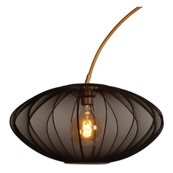 Corina Booglamp-zwart-1xe27-40w-stof