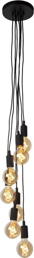 Hanglamp 7xE27 Zwart
