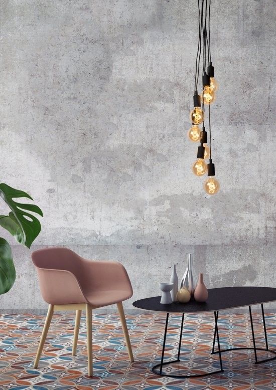 Hanglamp 7xE27 Zwart