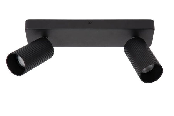 Lucide clubs - plafondspot - 2xgu10 - zwart