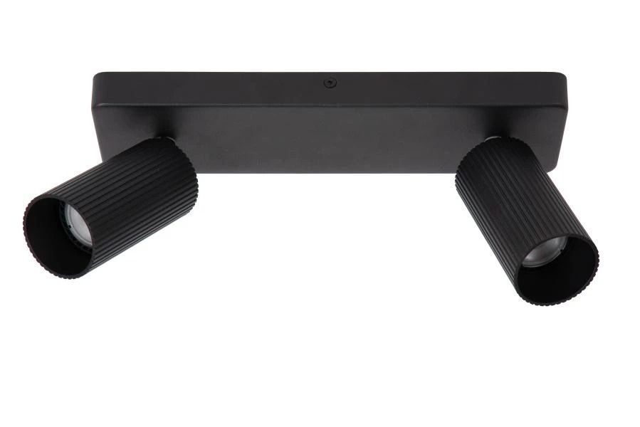 Lucide clubs - plafondspot - 2xgu10 - zwart