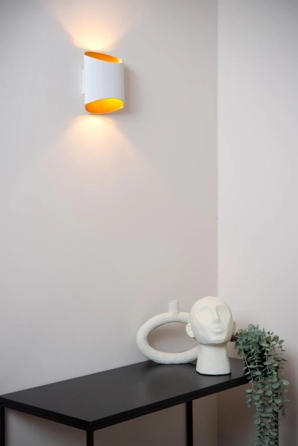 Lucide diletta - wandlamp - 1xg9 - wit