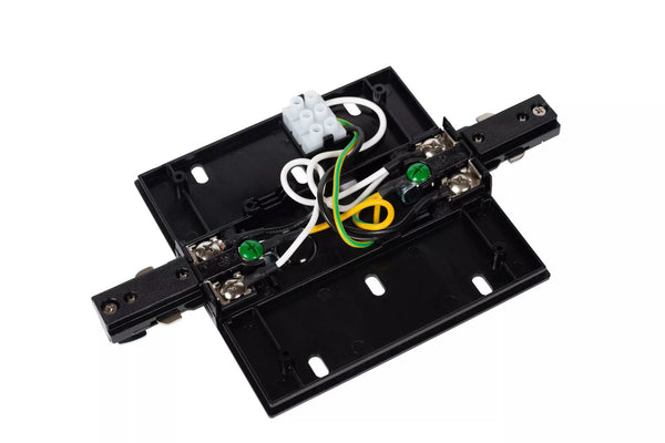 Lucide track double power supply - 1-fase railsysteem/ railverlichting - double - c - zwart (uitbreiding)