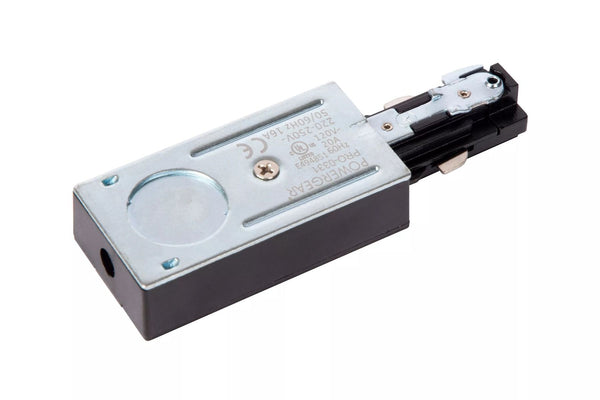 Lucide track single power supply - 1-fase railsysteem/ railverlichting - single - co - zwart (uitbreiding)
