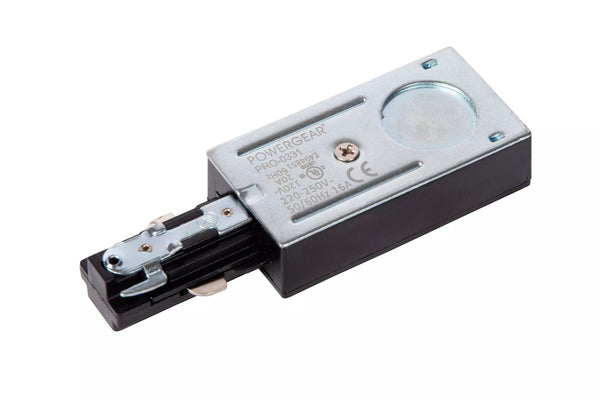 Lucide track single power supply - 1-fase railsysteem/ railverlichting - single - co - zwart (uitbreiding)