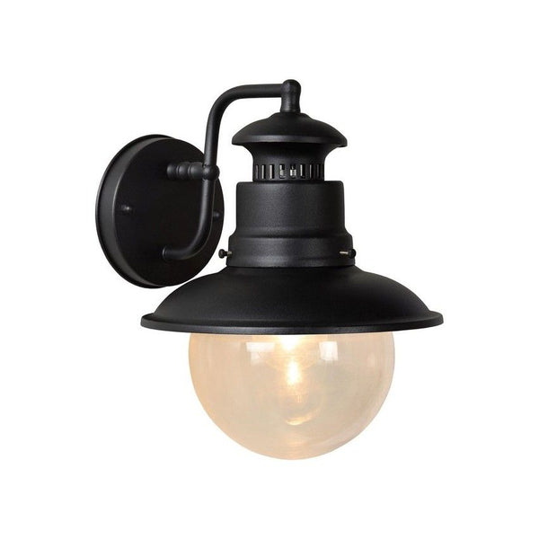 Wandlamp Buiten Ø 21,3 cm 1xE27 IP44 Zwart
