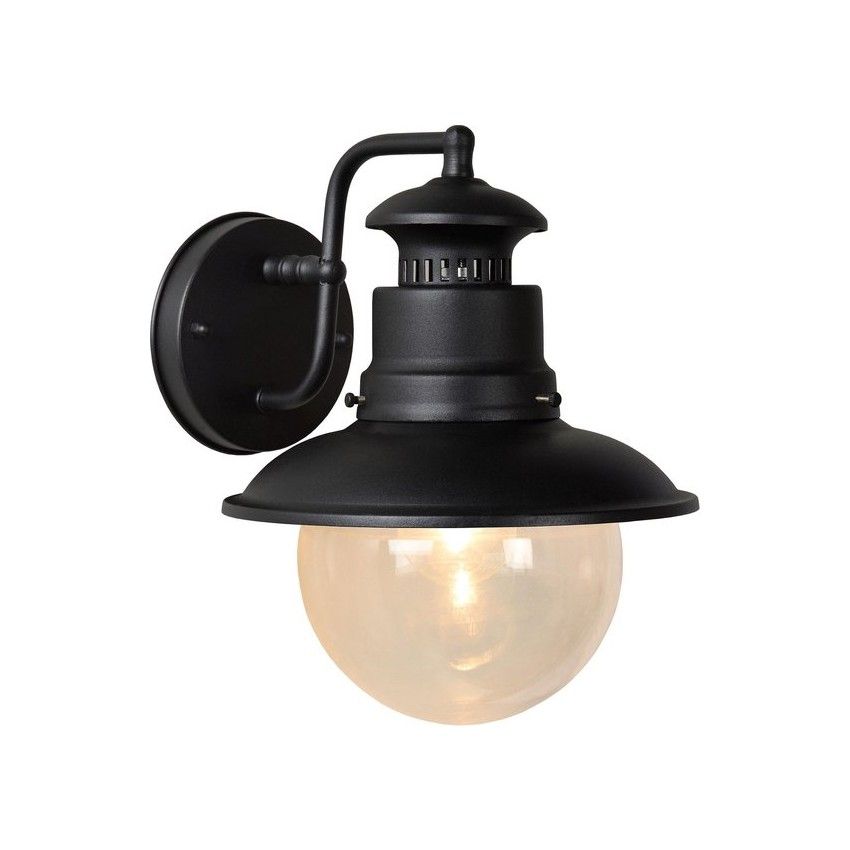 Wandlamp Buiten Ø 21,3 cm 1xE27 IP44 Zwart