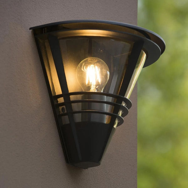 Wandlamp Buiten 1xE27 IP44 Zwart