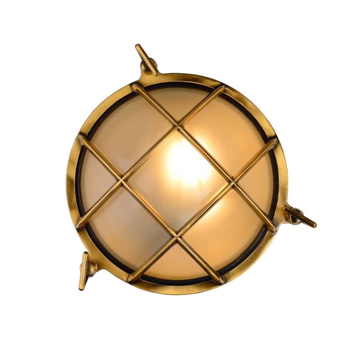 Wandlamp Buiten Ø 25 cm 1xE27 IP65 Mat Goud / Messing