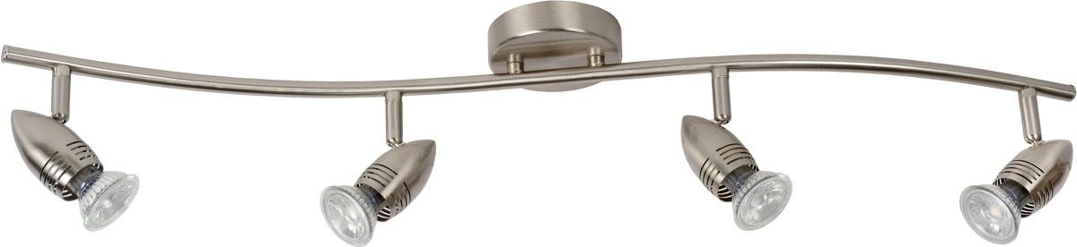 LED Plafondspot LED GU10 4x5W 2700K Mat chroom