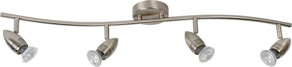 LED Plafondspot LED GU10 4x5W 2700K Mat chroom