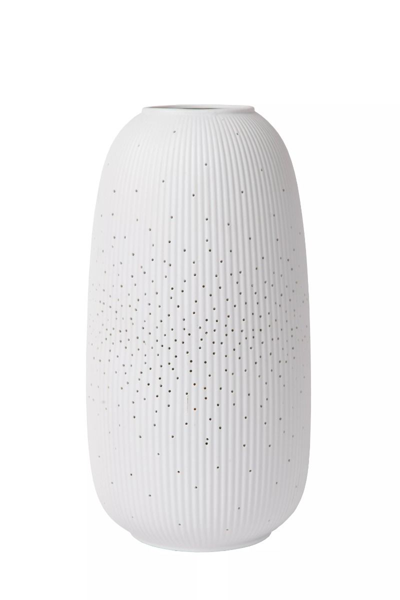 Lucide flores - tafellamp - o17,5 cm - 1xe14 - wit