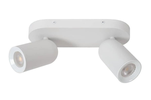 Lucide punch - plafondspot - 2xgu10 - wit