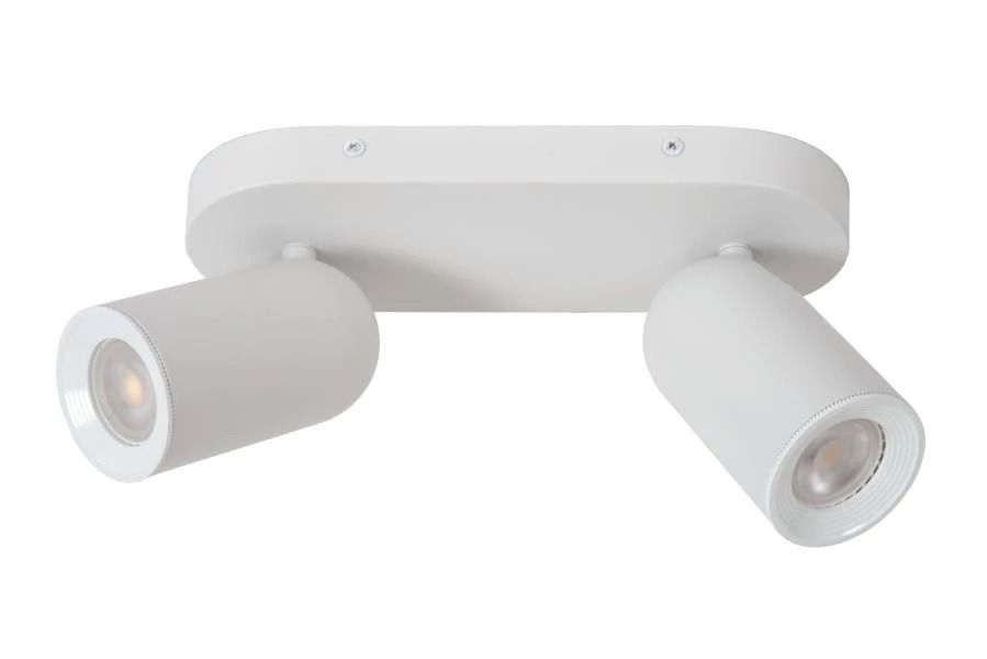 Lucide punch - plafondspot - 2xgu10 - wit
