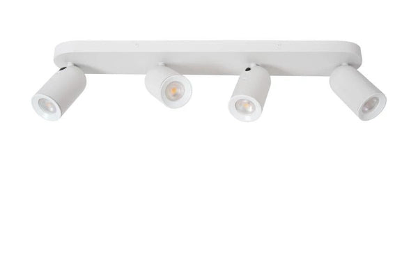 Lucide punch - plafondspot - 4xgu10 - wit