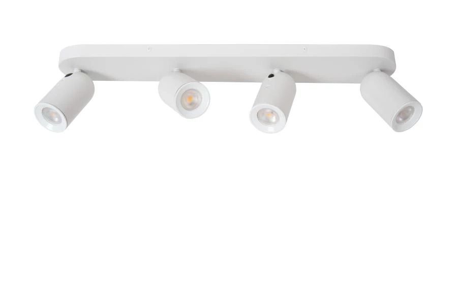 Lucide punch - plafondspot - 4xgu10 - wit