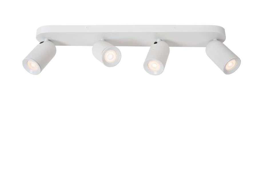 Lucide punch - plafondspot - 4xgu10 - wit