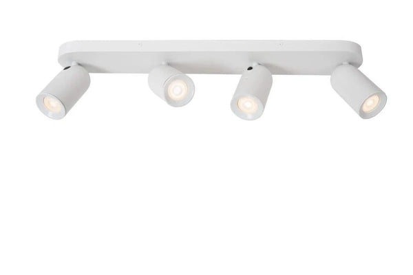 Lucide punch - plafondspot - 4xgu10 - wit