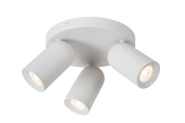 Lucide punch - plafondspot - o21 cm - 3xgu10 - wit