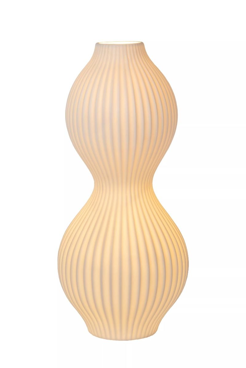Lucide momoro - tafellamp - 1xe14 - wit
