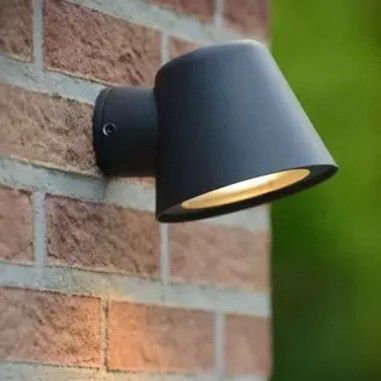 LED Wandlamp Buiten LED Dimb. GU10 1x5W 3000K IP44 Antraciet