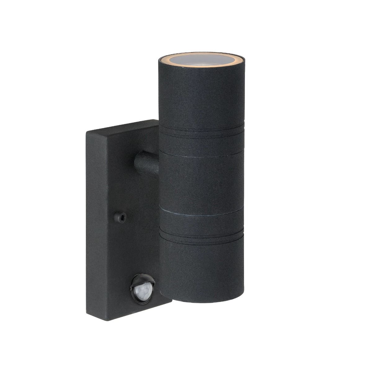 LED Wandspot Buiten Ø 6,3 cm LED GU10 2x5W 2700K IP44 Zwart