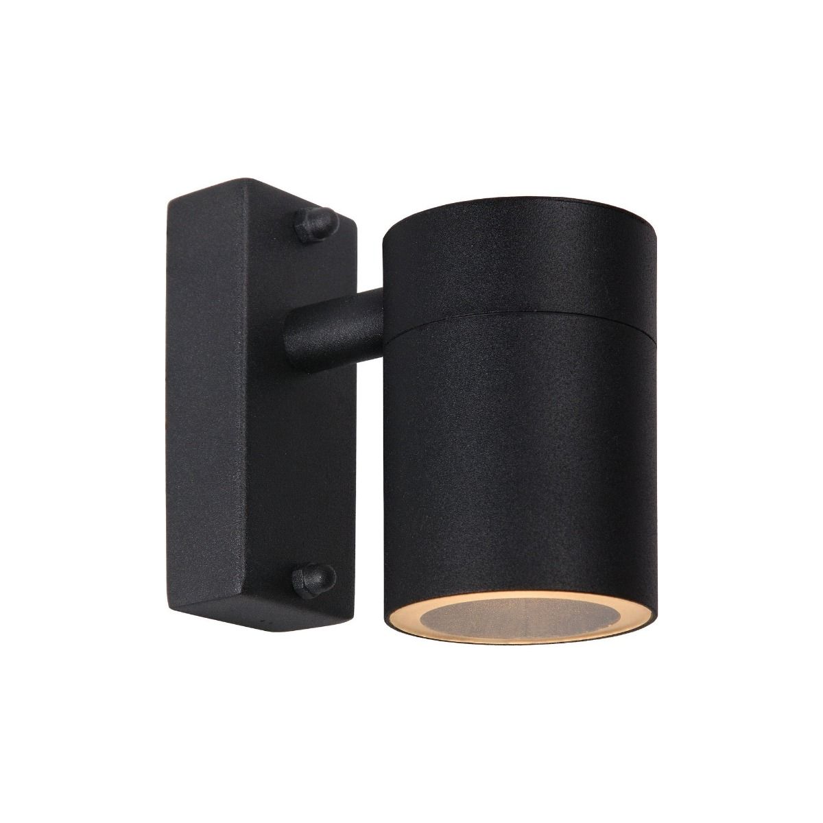 LED Wandspot Buiten Ø 6,3 cm LED GU10 1x5W 2700K IP44 Zwart