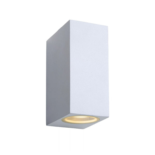 LED Wandspot Buiten LED Dimb. GU10 2x5W 3000K IP44 Wit
