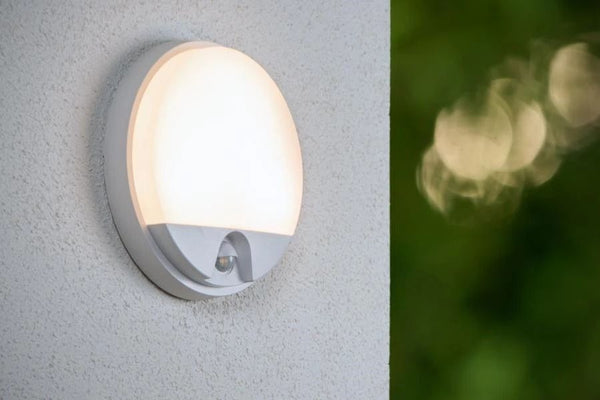Lucide HUPS IR - Wandlamp Binnen/Buiten - LED - 1x10W 3000K - IP54 - Beweging & dag/nacht sensor - Wit